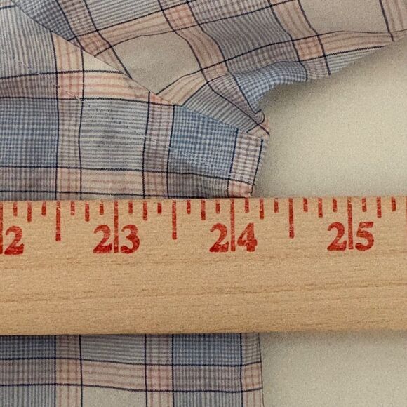 Daniel Cremieux Shirt Mens L Blue Plaid SS Button Down Poplin Signature Casual‎ - Picture 4 of 5